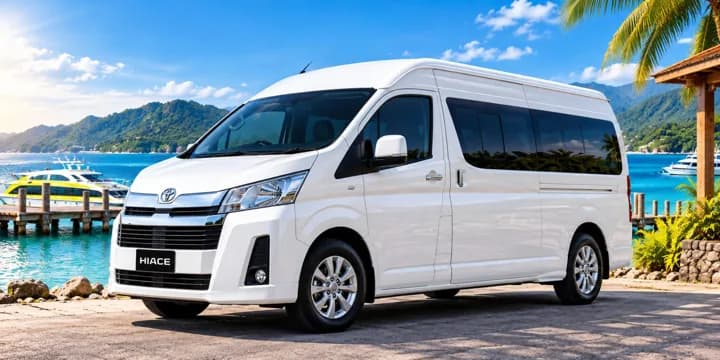 Shuttle transfer between port, hotel, and airport