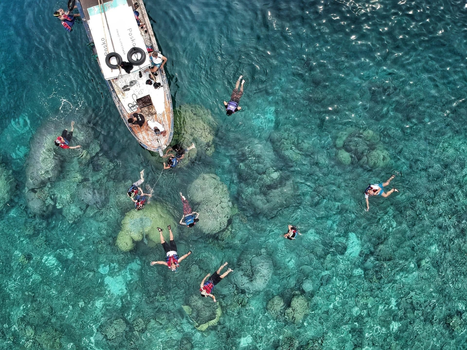 Boat between the Gili Islands and mainland Lombok